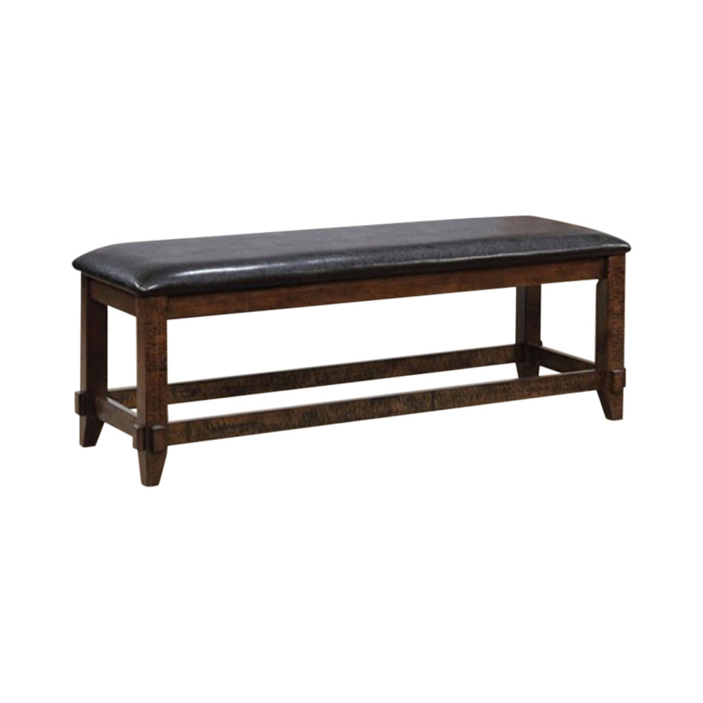 Meagan I Transitional Style Bench , Brown Cherry By Benzara | Benches | Modishstore - 3