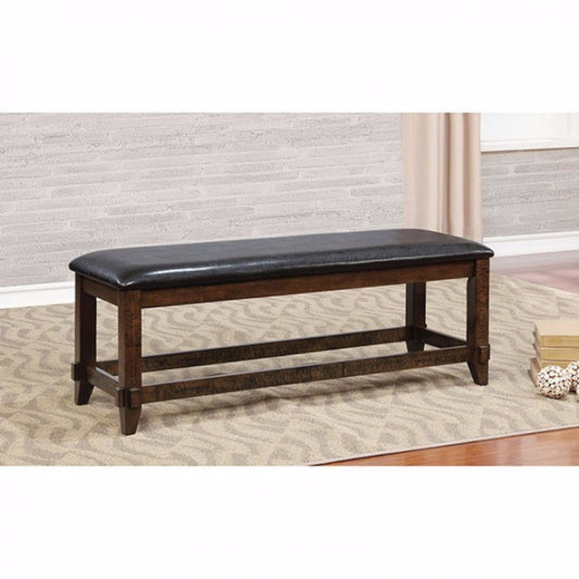 Meagan I Transitional Style Bench , Brown Cherry By Benzara | Benches | Modishstore