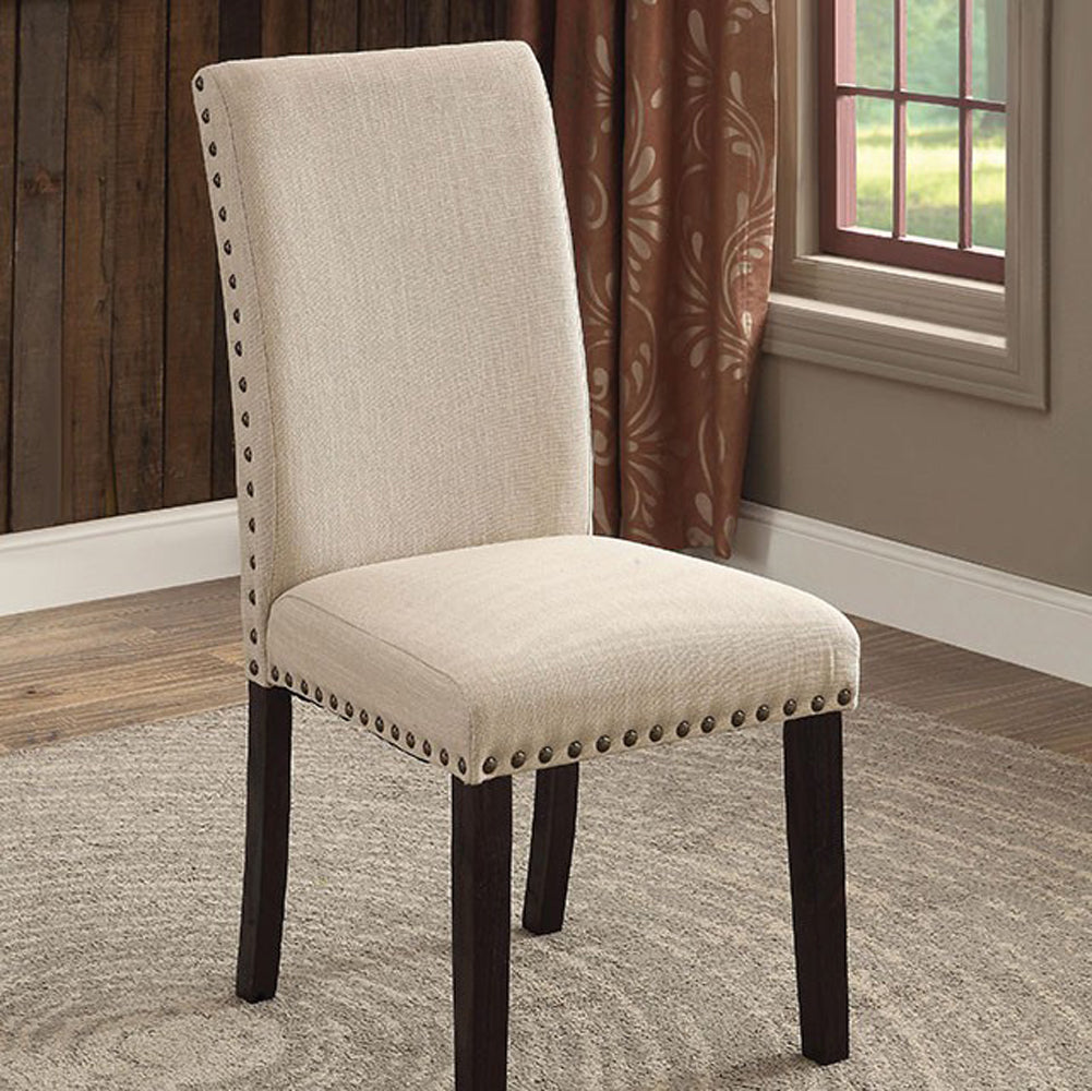 Dodson I Transitional Side Chair,  Black And Ivory, Set Of 2  By Benzara | Armchairs |  Modishstore 