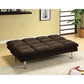 Saratoga Contemporary Saratoga Micro-Fiber Sofa Futon, Expresso By Benzara | Sofas |  Modishstore  - 2
