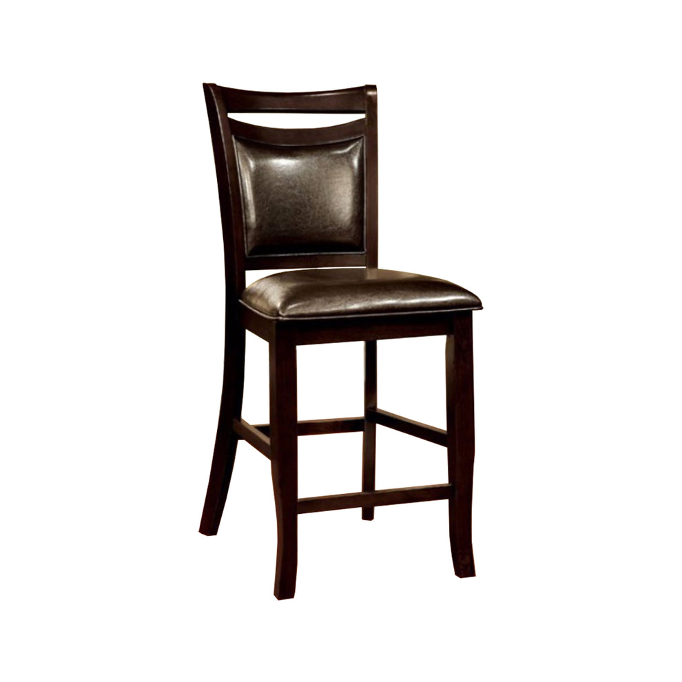 Woodside Ii Transitional Counter Height Chair Expresso, Set Of Two By Benzara | Counter Chairs |  Modishstore  - 2