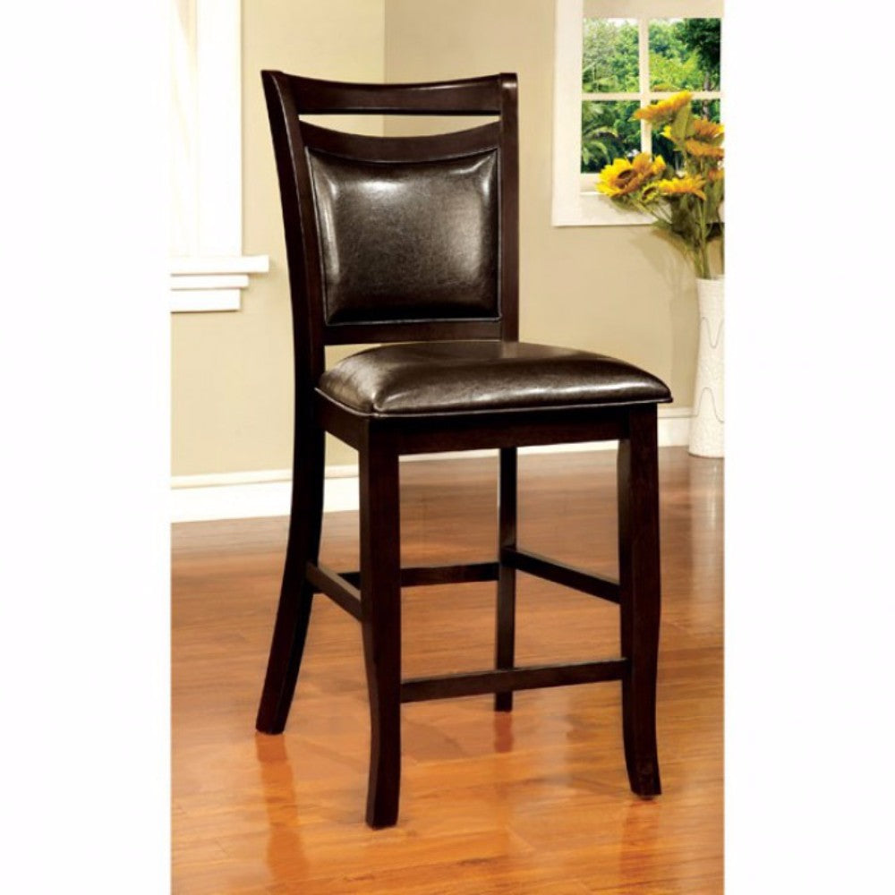 Woodside Ii Transitional Counter Height Chair Expresso, Set Of Two By Benzara | Counter Chairs |  Modishstore 