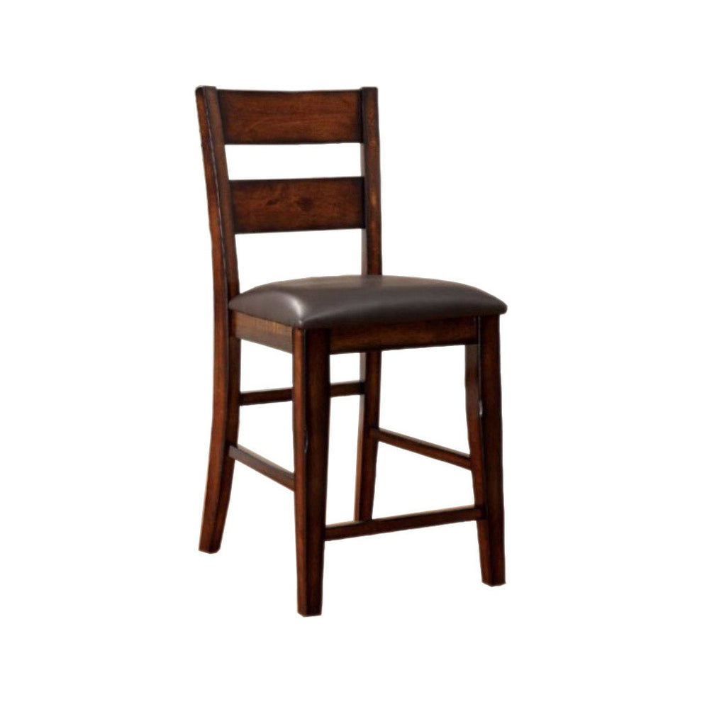 Dickinson Ii Cottage Counter Height Chair, Dark Cherry, Set Of 2 By Benzara | Counter Chairs |  Modishstore  - 2