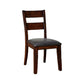 Dickinson I Cottage Side Chair Withpu Seat, Dark Cherry, Set Of 2  By Benzara | Armchairs |  Modishstore  - 3