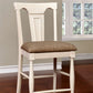 Sabrina Cottage Counter Height Chair, Tan & White, Set Of 2 By Benzara | Counter Chairs |  Modishstore 