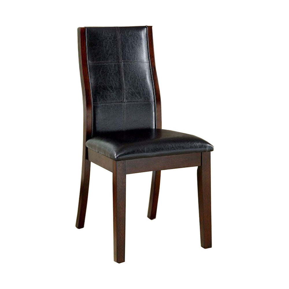 Townsend I Transitional Side Chair, Brown Cherry Finish, Set Of 2 By Benzara | Side Chairs |  Modishstore  - 2