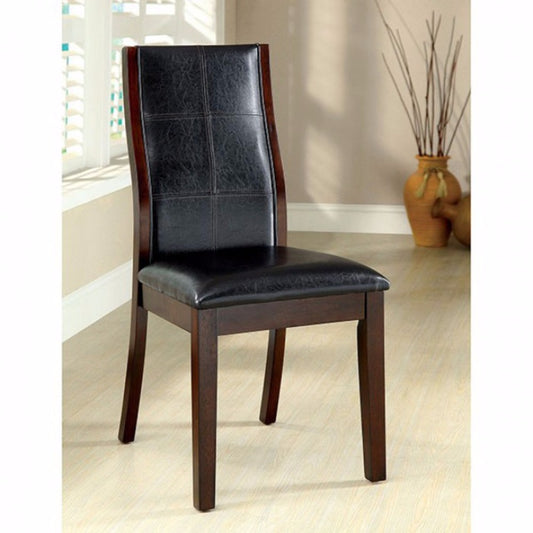 Townsend I Transitional Side Chair, Brown Cherry Finish, Set Of 2 By Benzara | Side Chairs |  Modishstore 
