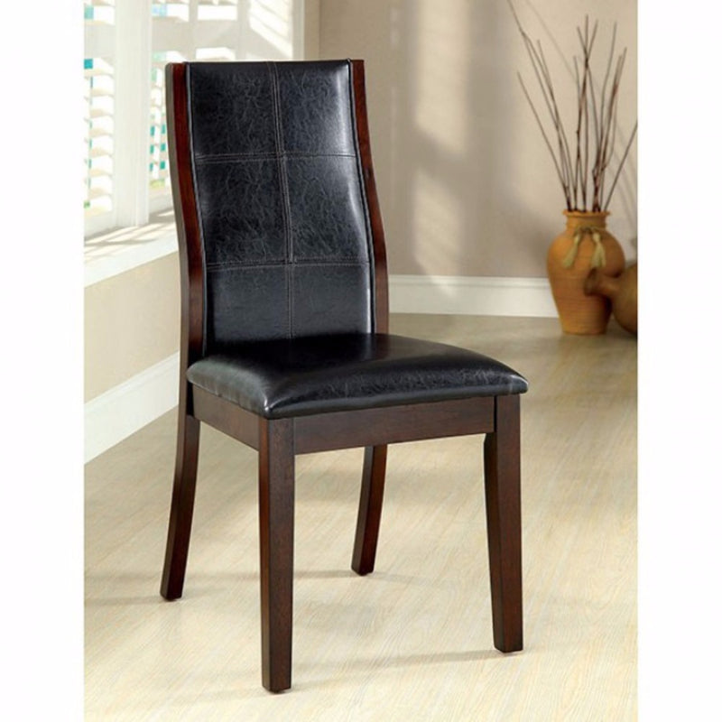 Townsend I Transitional Side Chair, Brown Cherry Finish, Set Of 2 By Benzara | Side Chairs |  Modishstore 