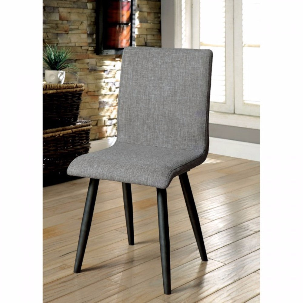 Vilhelm I Midcentury Modern Side Chair, Gray, Set Of Two  By Benzara | Armchairs |  Modishstore 