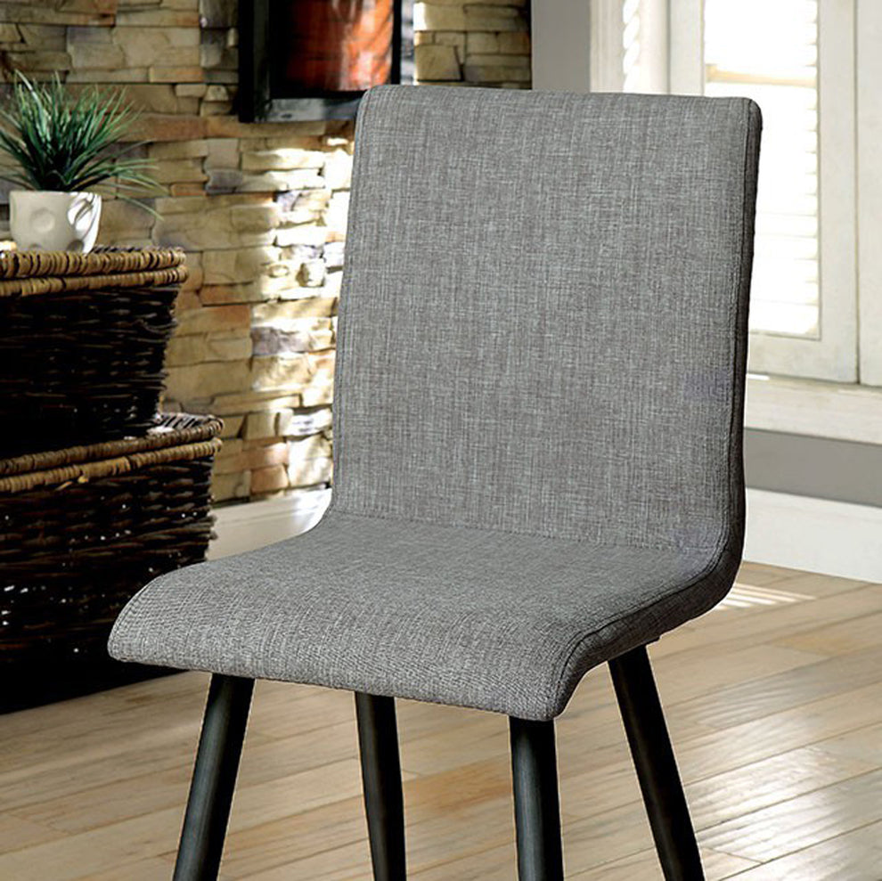 Vilhelm I Midcentury Modern Side Chair, Gray, Set Of Two  By Benzara | Armchairs |  Modishstore  - 2