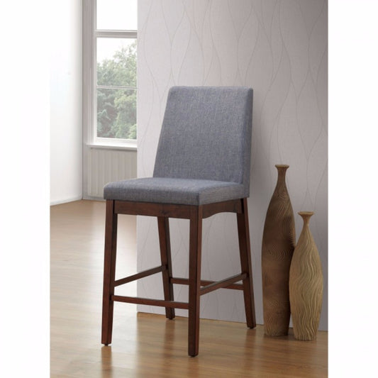 Marten Midcentury Modern Counter Height Chair, Brown Cherry, Set Of 2 By Benzara | Counter Chairs |  Modishstore 