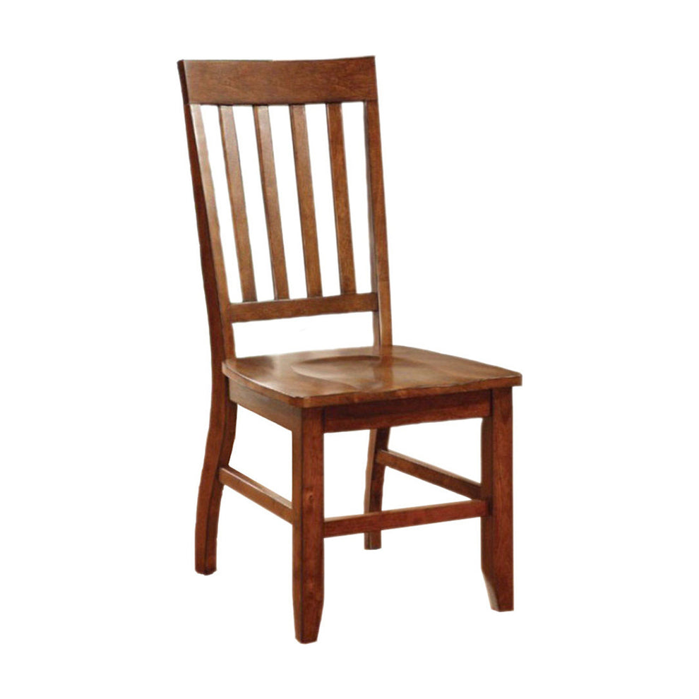 Foster I Transitional Side Chair, Dark Oak Finish, Set Of 2 By Benzara | Side Chairs |  Modishstore  - 2