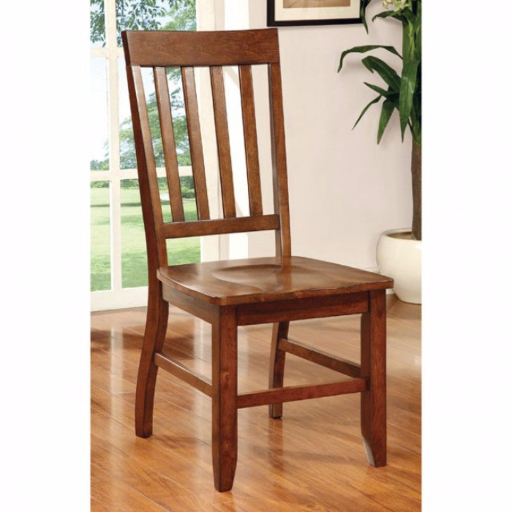 Foster I Transitional Side Chair, Dark Oak Finish, Set Of 2 By Benzara | Side Chairs |  Modishstore 