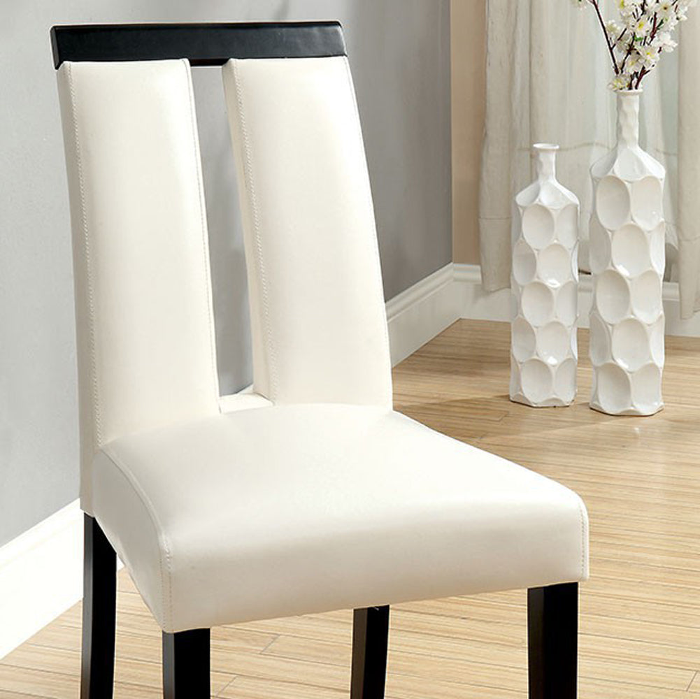 Luminar Contemporary Side Chair, Black Finish, Set Of 2  By Benzara | Armchairs |  Modishstore 