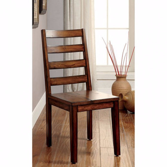 Maddison Contemporary Side Chair, Tobacco Oak Finish, Set Of 2 By Benzara | Side Chairs |  Modishstore 
