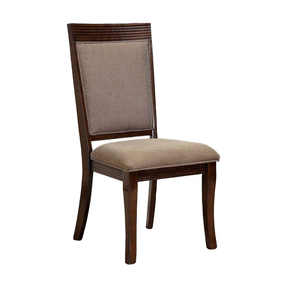 Woodmont Contemporary Side Chair, Walnut Finish, Set Of 2 By Benzara | Side Chairs |  Modishstore  - 3