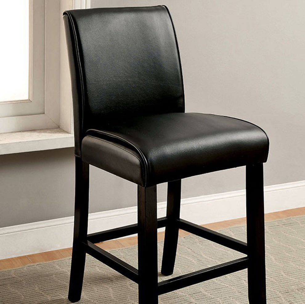 Grandstone Ii Counter Height Chair With Black Finish, Set Of 2 By Benzara | Counter Chairs |  Modishstore  - 3
