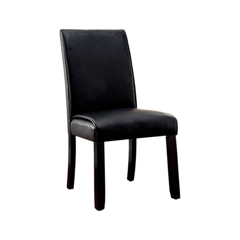 Grandstone I Contemporary Side Chair With Black Finish, Set Of 2 By Benzara | Armchairs | Modishstore - 2