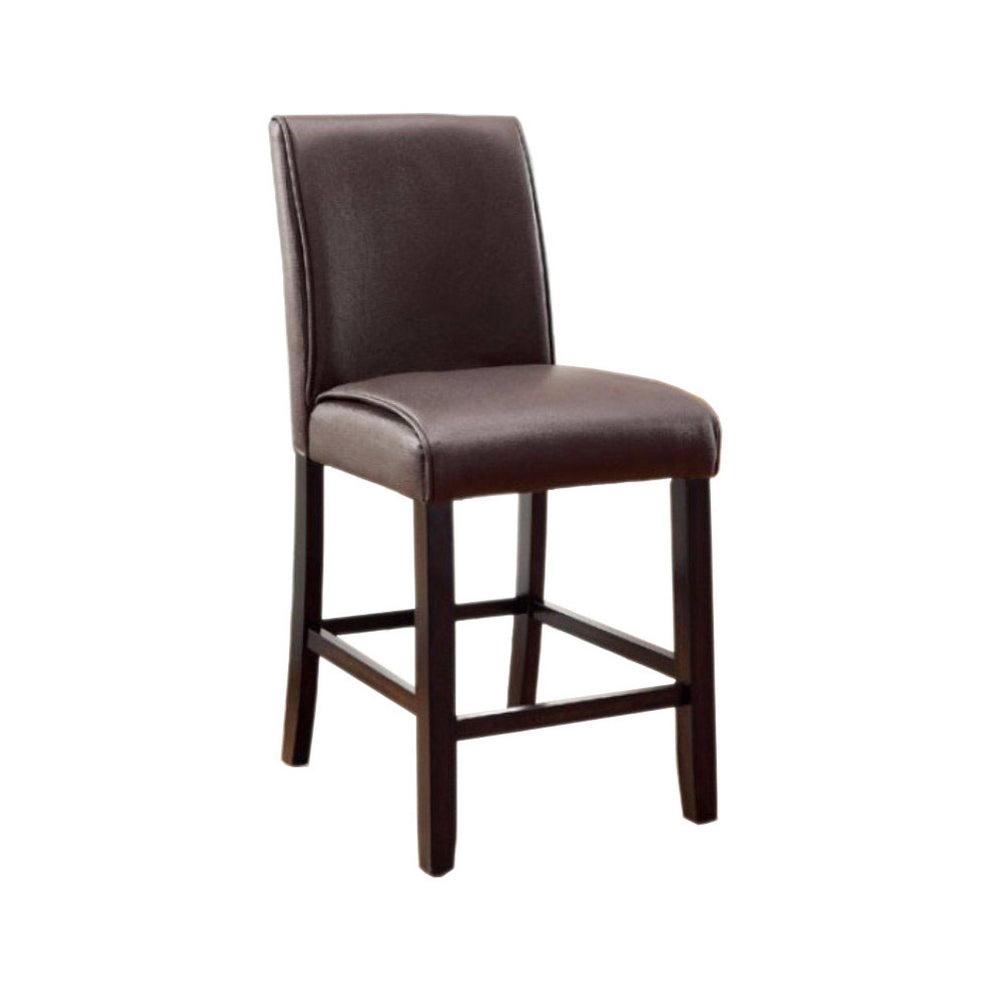 Gladstone Ii Counter Height Chair, Dark Walnut Finish, Set Of 2  By Benzara | Armchairs |  Modishstore  - 2