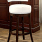 Shirley 29" Barstool Withpu Cushion, White Finish, Set Of 2 By Benzara | Bar Stools |  Modishstore  - 2
