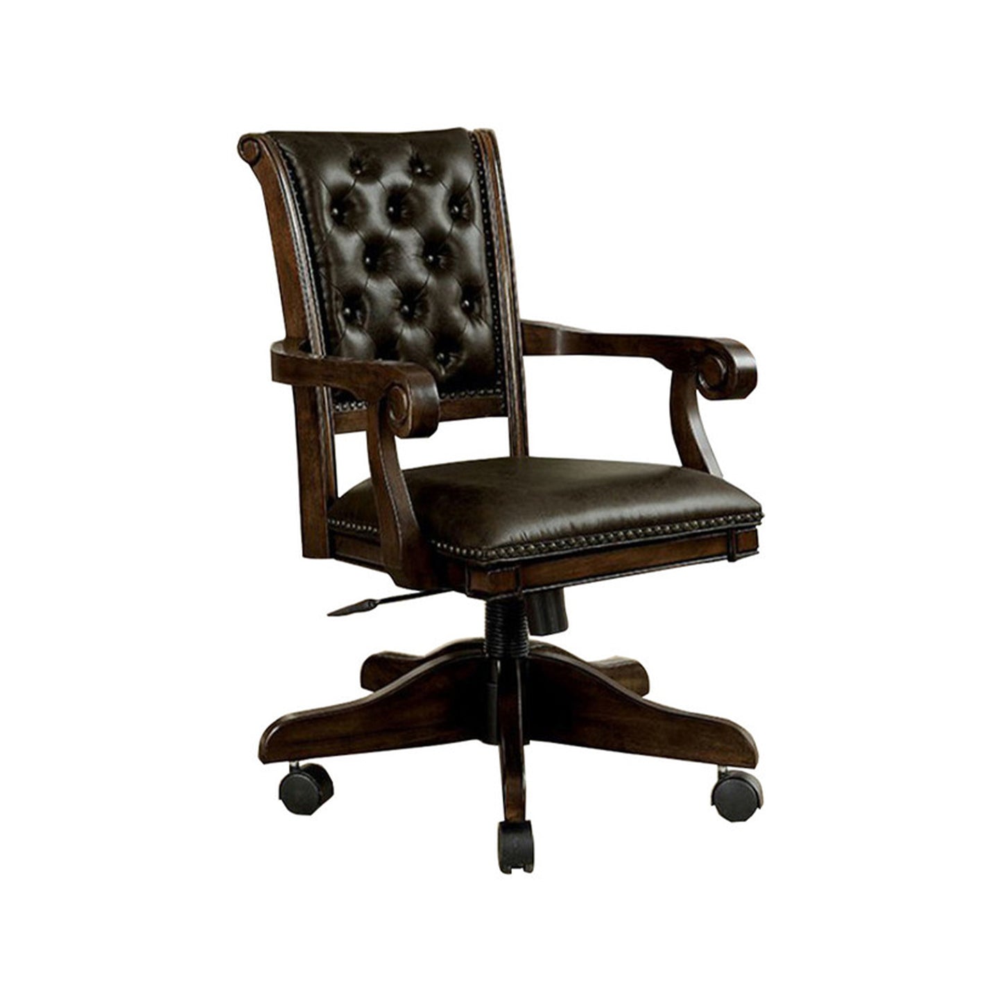 Kalia Contemporary Arm Chair, Brown Finish  By Benzara | Armchairs |  Modishstore  - 2