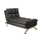 Sophisticatedly Designed Contemporary Leatherette Chaise, Black By Benzara | Chairs & Recliners |  Modishstore 