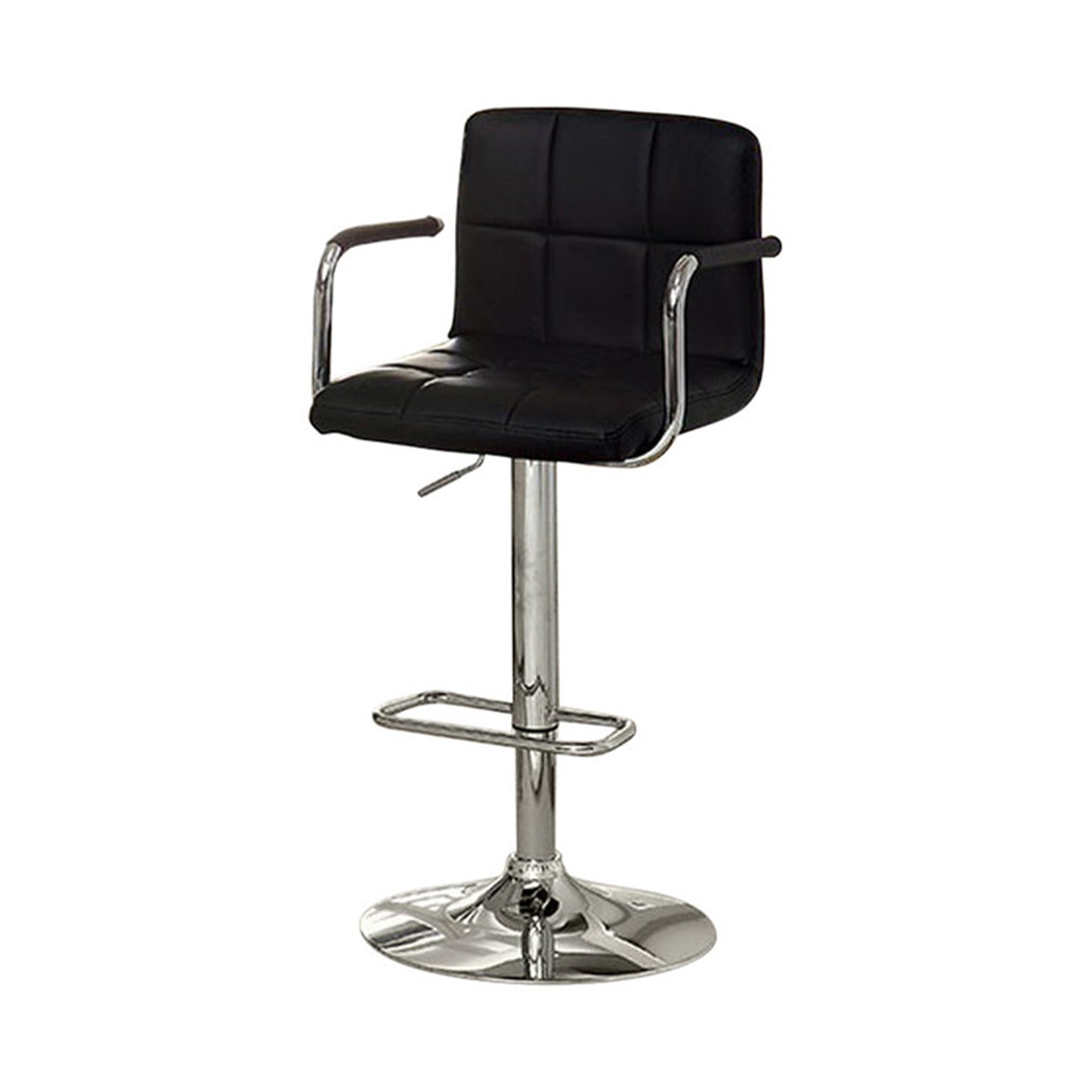 Corfu Contemporary Bar Stool With Arm, Black  By Benzara | Bar Stools & Table |  Modishstore  - 2