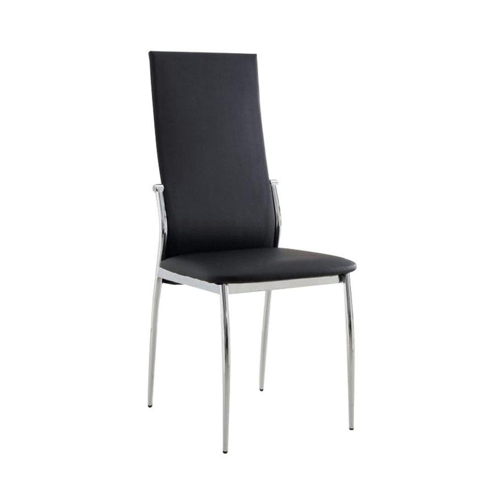 Kalawao Contemporary Side Chair, Black Finish, Set Of 2  By Benzara | Armchairs |  Modishstore  - 2