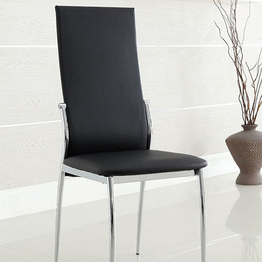 Kalawao Contemporary Side Chair, Black Finish, Set Of 2  By Benzara | Armchairs |  Modishstore 
