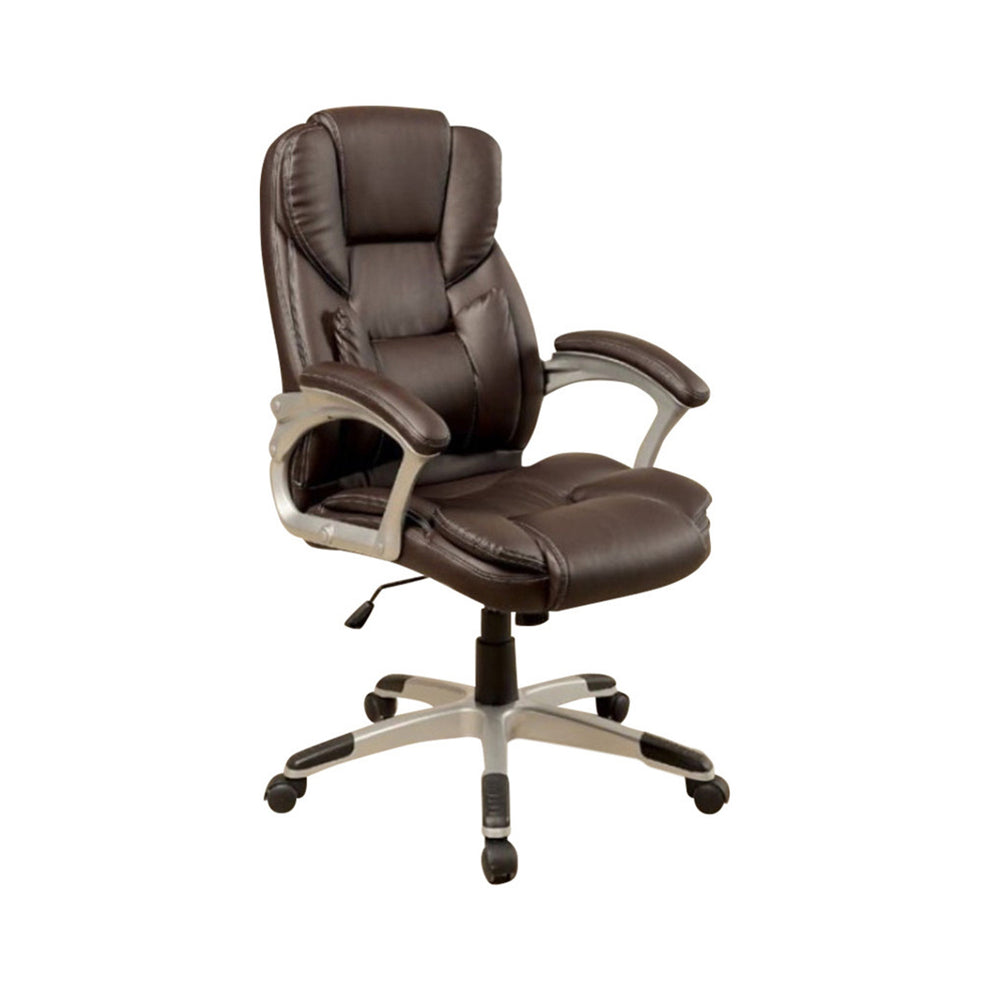 Sibley Contemporary Office Chair, Brown Finish  By Benzara | Office Chairs |  Modishstore  - 4