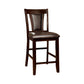 Brent Ii Contemporary Counter Height Chair, Dark Cherry, Set Of 2 By Benzara | Armchairs | Modishstore - 3