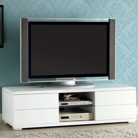 Cerro Brilliant 59" Tv Console Modern Style, White  By Benzara | TV Stands |  Modishstore 