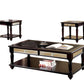 Horace Contemporary Three Piece Table Set, Espresso Finish, Set Of 3 By Benzara | Coffee Tables |  Modishstore 