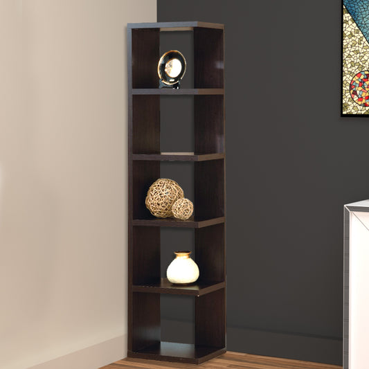 Simple And Stylish Corner Display Cabinet, Brown By Benzara | Cabinets |  Modishstore 