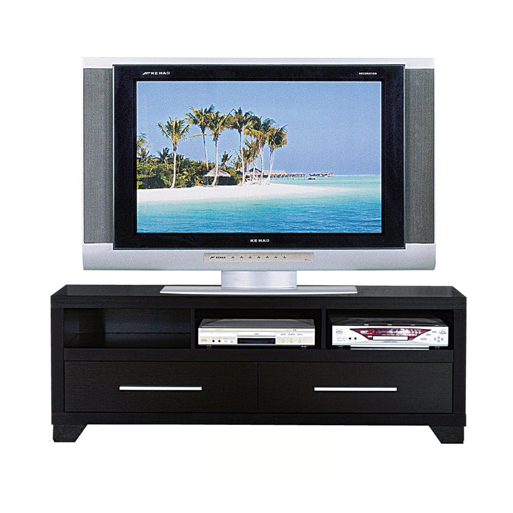 Rich And Elegant Tv Stand With Storage, Black By Benzara | TV Stands | Modishstore - 2