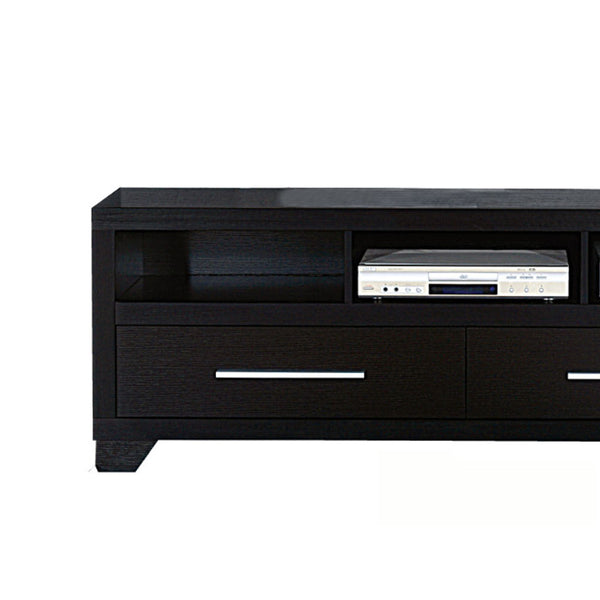 Rich And Elegant Tv Stand With Storage, Black By Benzara | TV Stands | Modishstore - 5