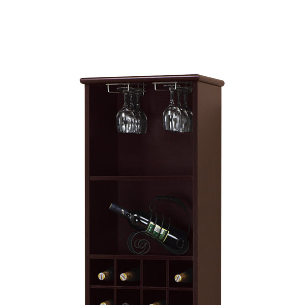 Well Designed Elegant Wine Bar With Wine Racks, Brown By Benzara | Wine Racks | Modishstore - 4