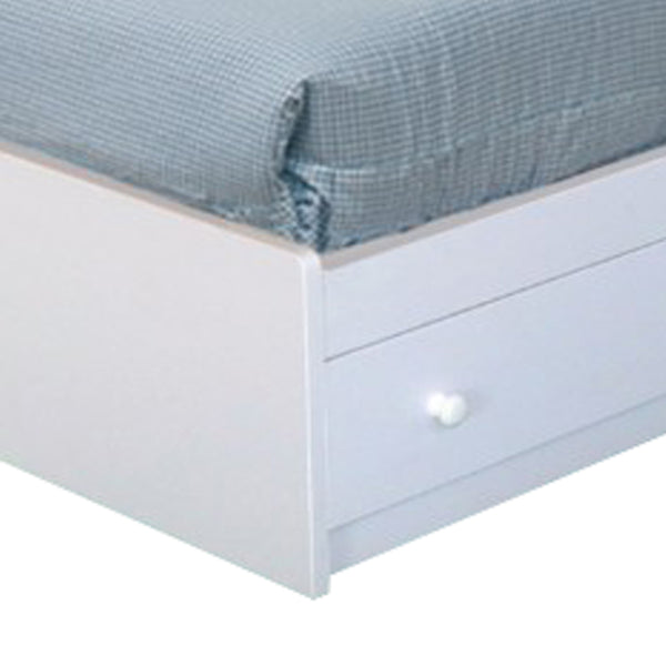 3 Drawer Contemporary Wooden Twin Chest Bed White By Benzara | Beds | Modishstore - 6