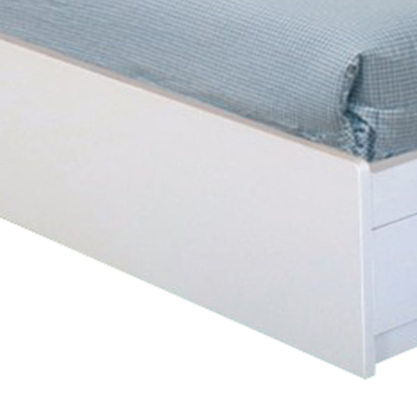 3 Drawer Contemporary Wooden Twin Chest Bed White By Benzara | Beds | Modishstore - 4