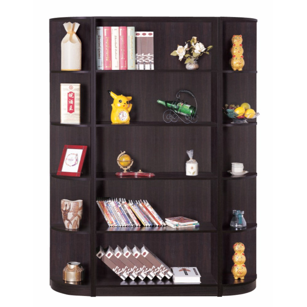 Capacious Corner Bookcase With 5 Open Shelves. By Benzara | Bookcases | Modishstore - 2