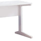 Contemporary Style Desk With Width Top, White By Benzara | Desks |  Modishstore  - 2