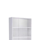 Minimalistic Yet Stylish Bookcase, White  By Benzara | Shelves & Shelving Units |  Modishstore  - 5