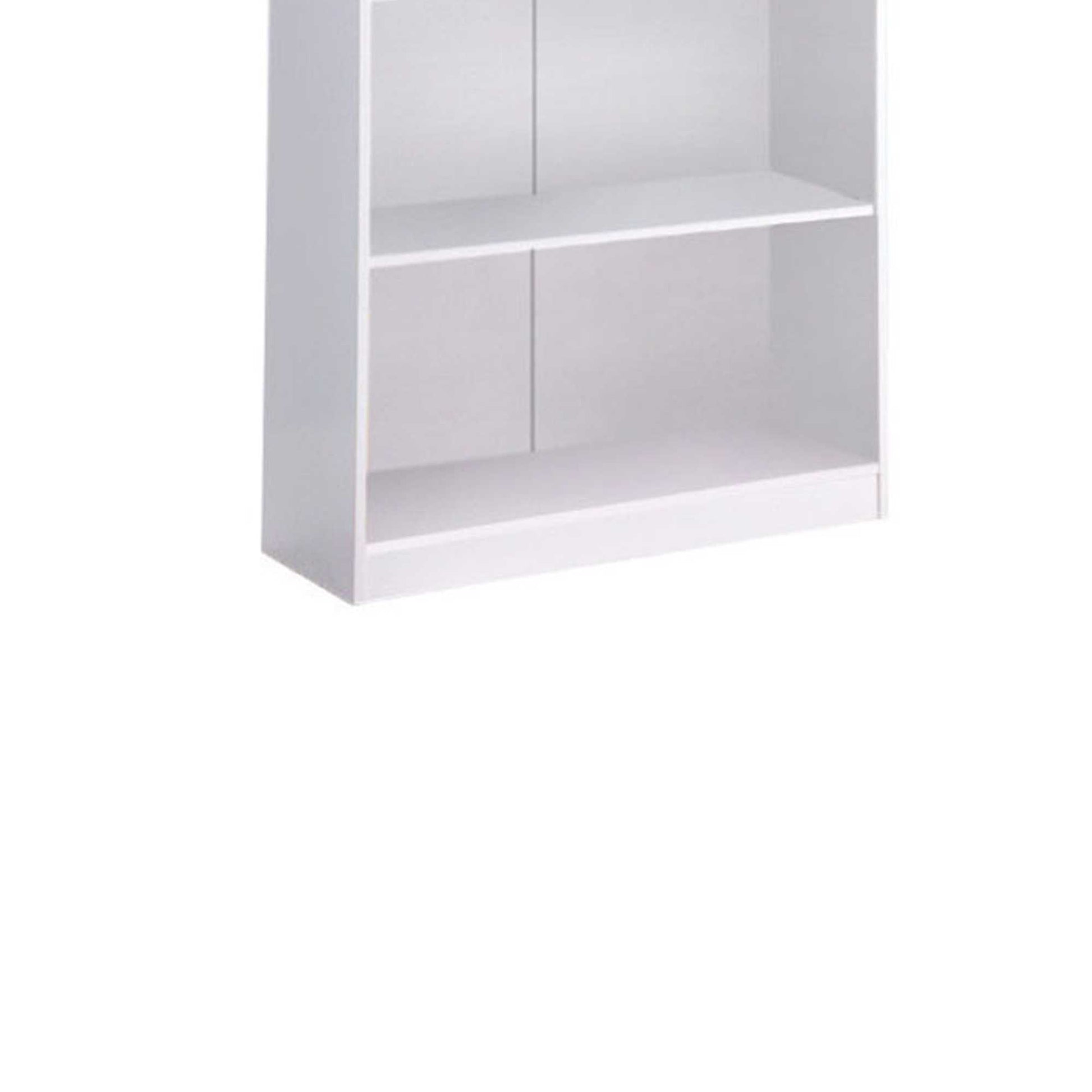 Minimalistic Yet Stylish Bookcase, White  By Benzara | Shelves & Shelving Units |  Modishstore  - 4