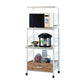 Commodious Kitchen Shelf On Casters, White By Benzara | Shelves & Shelving Units |  Modishstore  - 2