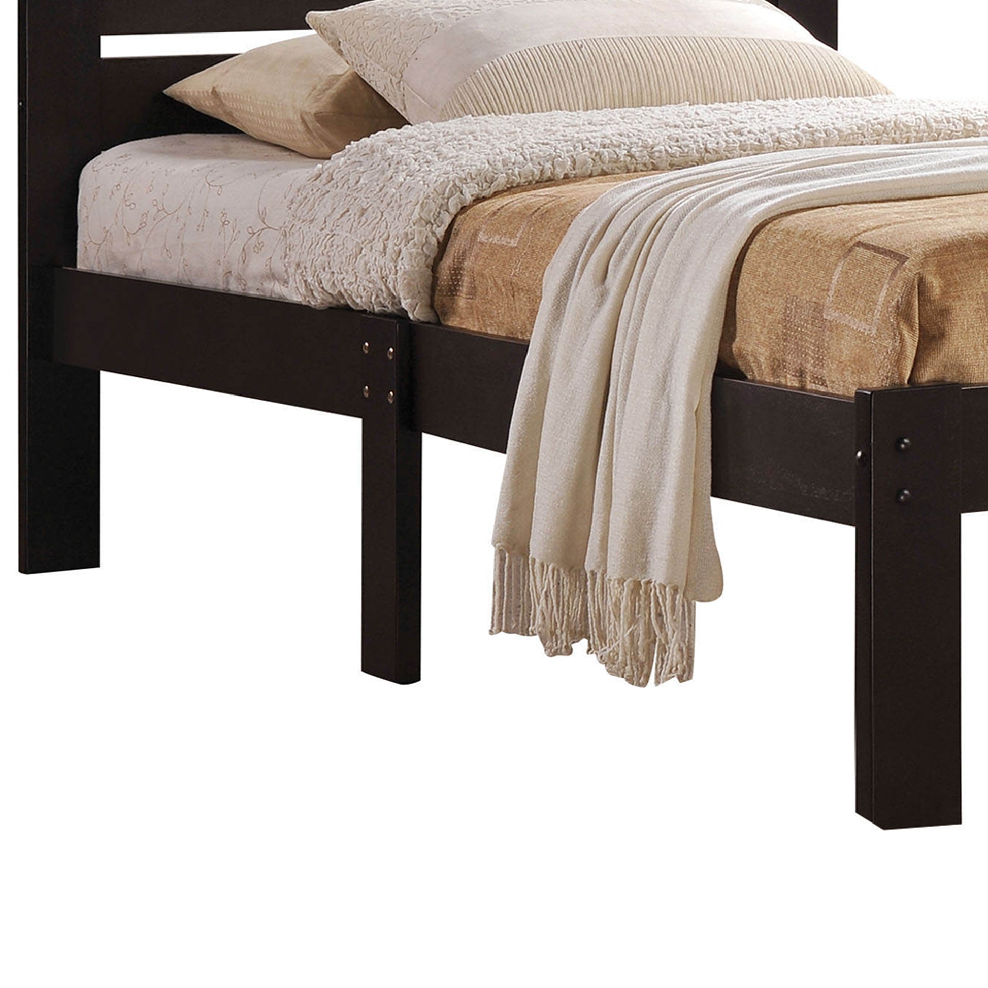 Kenney Elegant Queen Bed, Espresso By Benzara | Beds |  Modishstore  - 4