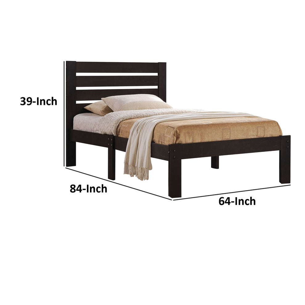 Kenney Elegant Queen Bed, Espresso By Benzara | Beds |  Modishstore  - 6