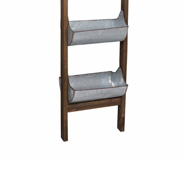 Uniquely Designed Reed Ladder Planter By Benzara | Planters, Troughs & Cachepots | Modishstore - 3