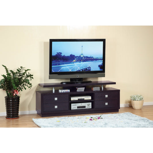 Modern Style Tv Stand With 4 Drawers And 2 Open Shelves.  By Benzara | TV Stands |  Modishstore 