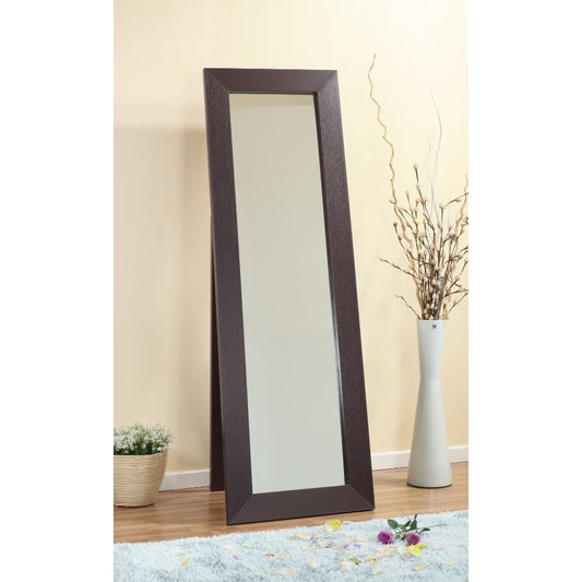 Aesthetic Accent Mirror With Wooden Framing, Dark Brown By Benzara | Mirrors |  Modishstore 