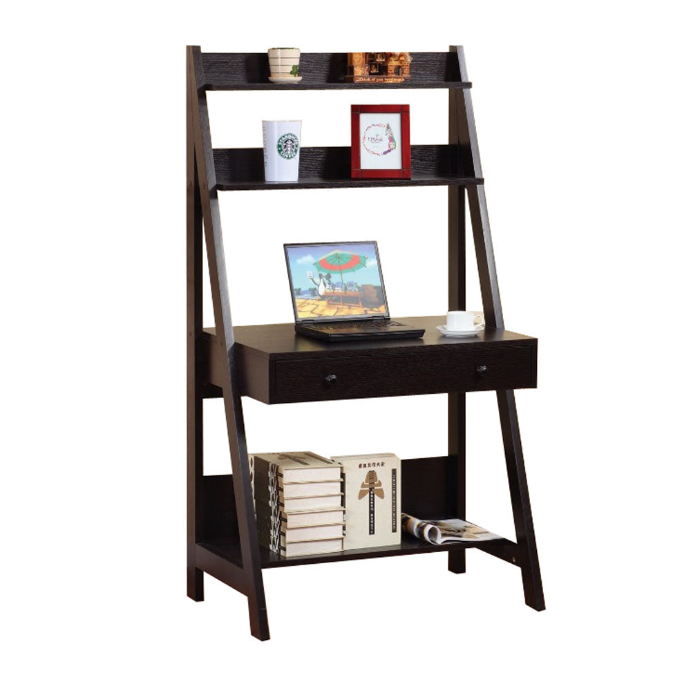 Contemporary Style Ladder Desk With 3 Open Shelves.  By Benzara | Desks |  Modishstore 